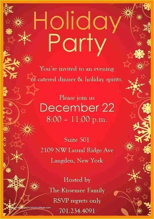 Free Holiday Party Invitation Templates Of Free Holiday Invitation Templates Word Beepmunk