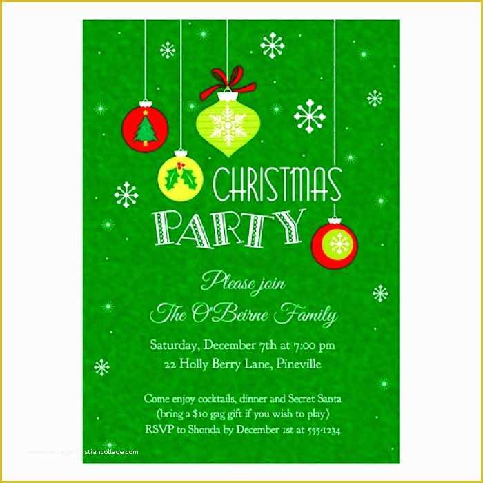 Free Holiday Party Invitation Templates Word Of Christmas Flyer Template