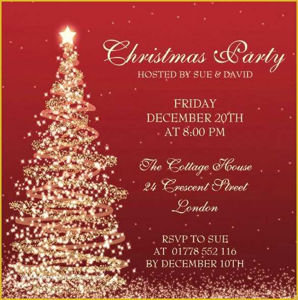 Free Holiday Party Invitation Templates Word Of Christmas Invitation Template – 26 Free Psd Eps Vector