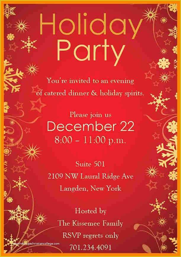 Free Holiday Party Invitation Templates Word Of Christmas Party Invitation Templates Free Word – Halloween