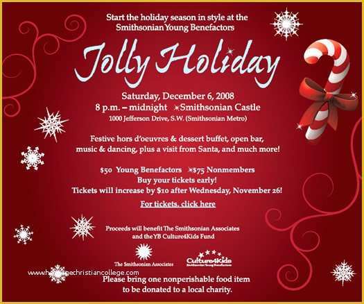 Free Holiday Party Invitation Templates Word Of Holiday Invitation Templates