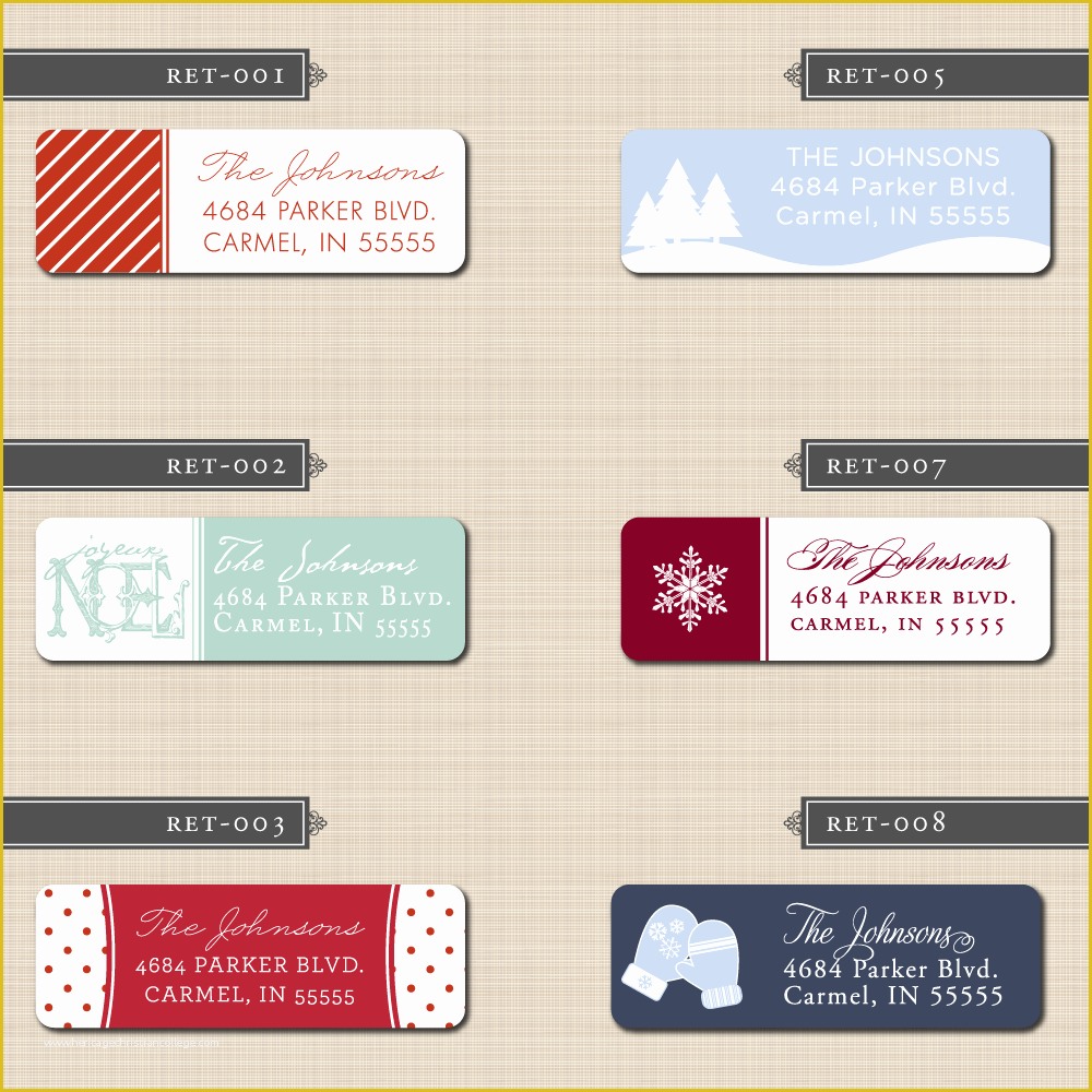 Free Holiday Return Address Label Template Of Belletristics Stationery Design and Inspiration for the