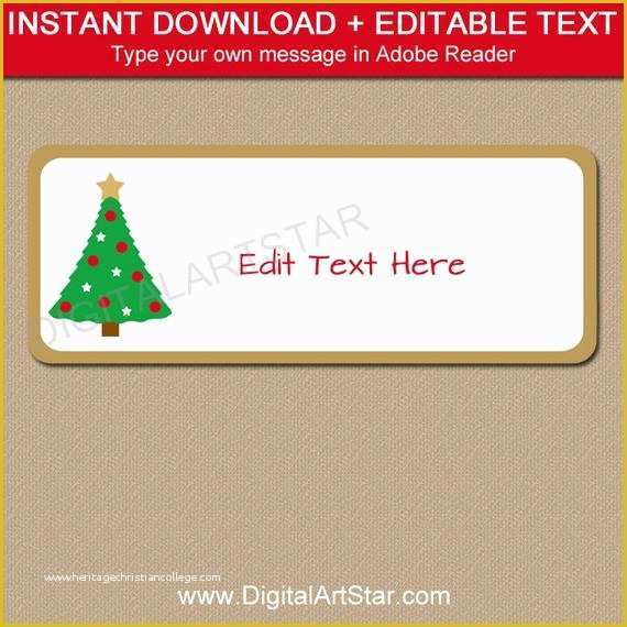 Free Holiday Return Address Label Template Of Return Address Labels Christmas Address Labels Holiday