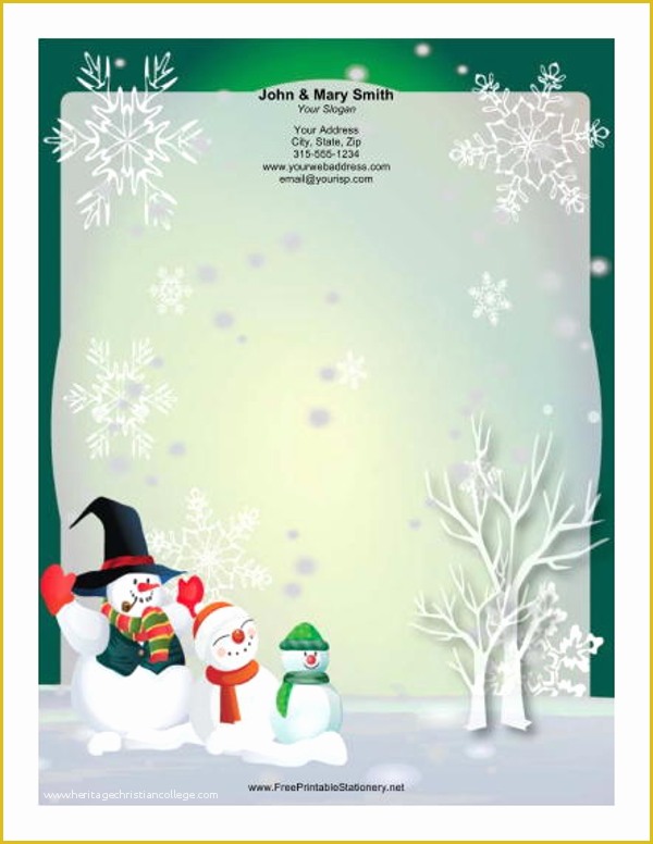 Free Holiday Stationery Templates Of 15 Christmas Letterhead Templates Free Word Designs
