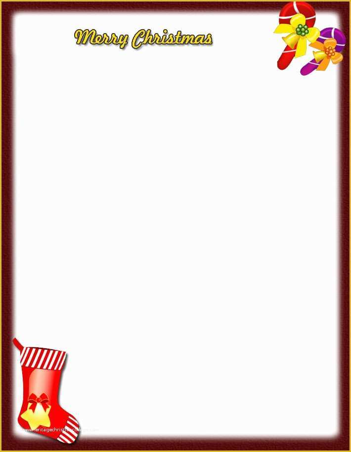 Free Holiday Stationery Templates Of 8 Best Of Free Printable Christmas Letter Head