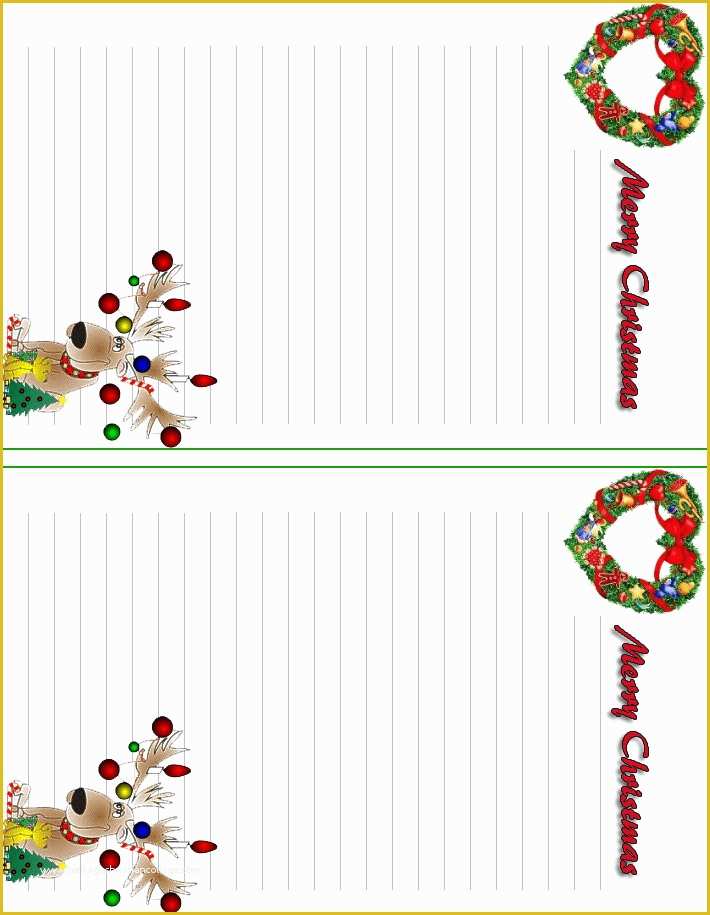 Free Holiday Stationery Templates Of 8 Best Of Free Printable Christmas Letter Head