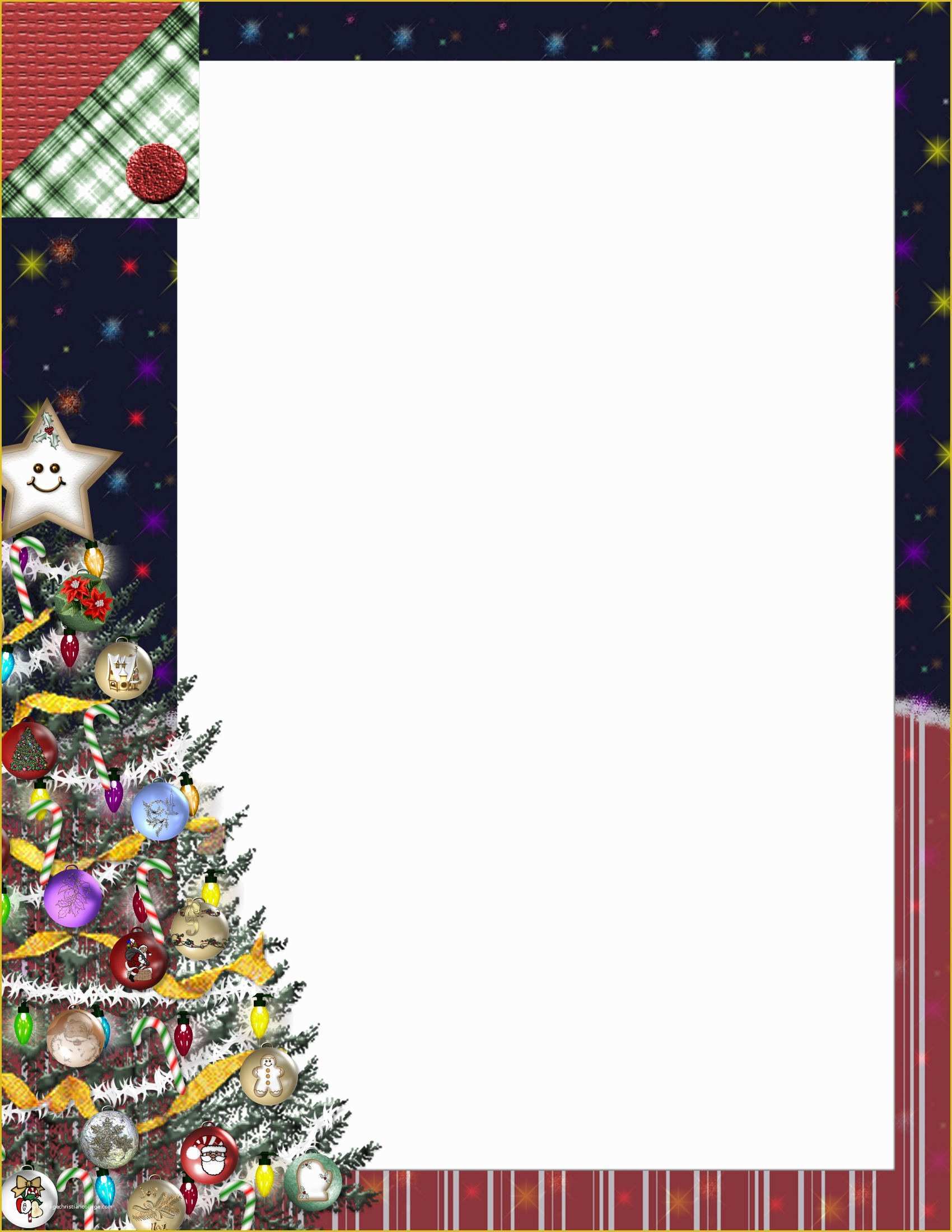 Free Holiday Stationery Templates Of Christmas 1 Free Stationery Template Downloads