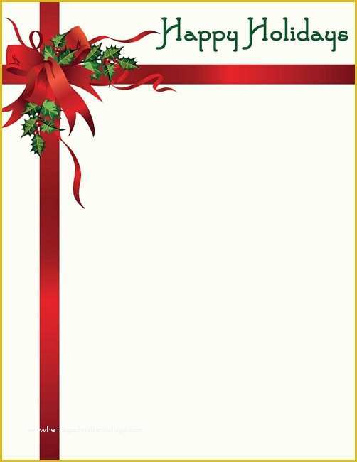 Free Holiday Stationery Templates Word Of 19 Free Christmas Letter Templates Downloads Free