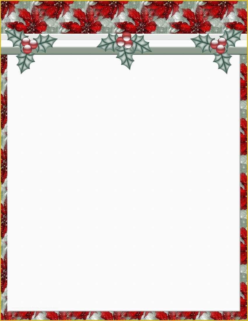 Free Holiday Stationery Templates Word Of Christmas 2 Free Stationery Template Downloads