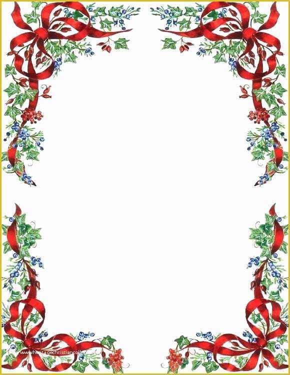 Free Holiday Stationery Templates Word Of Christmas Stationary Template Free Download Sample format