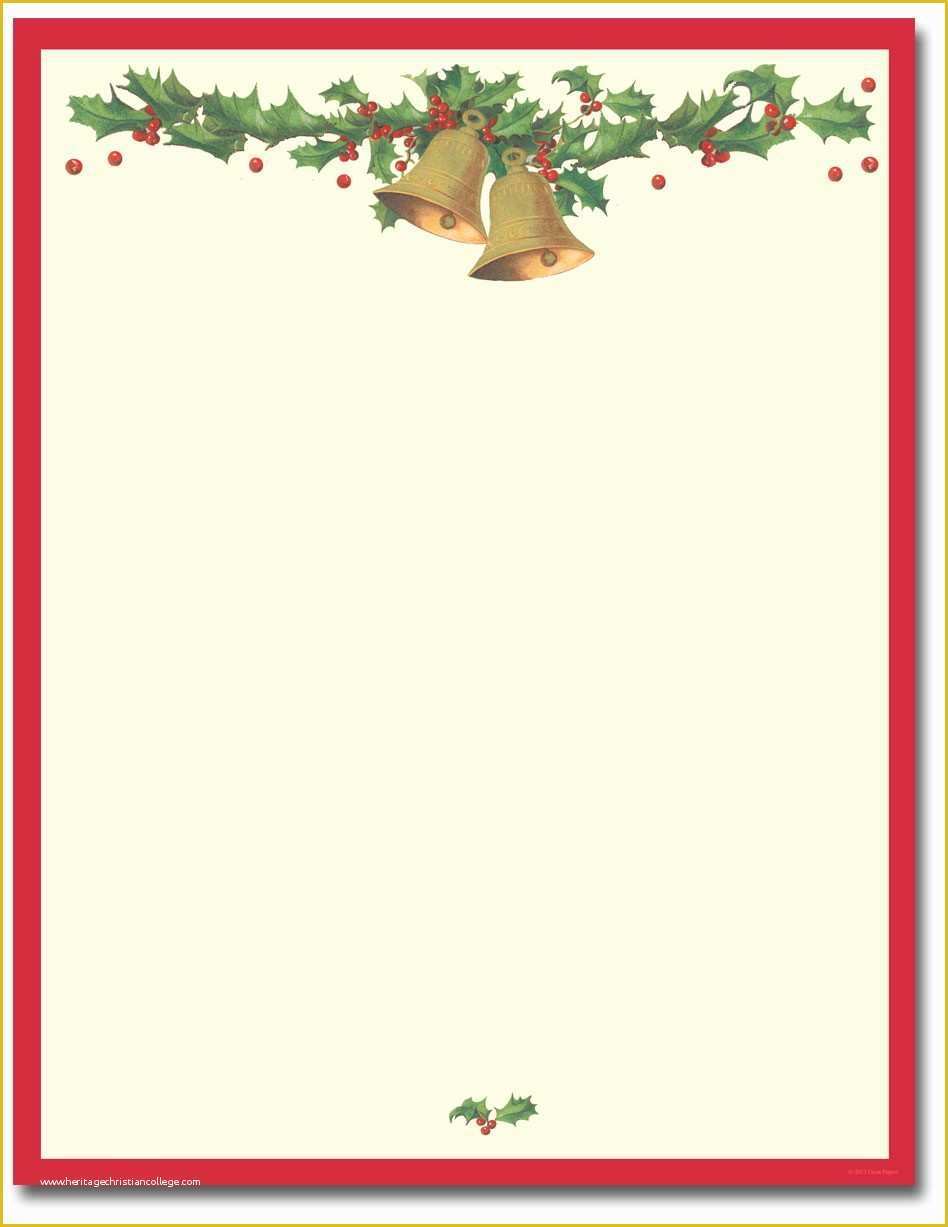 Free Christmas Stationery Templates For Word 