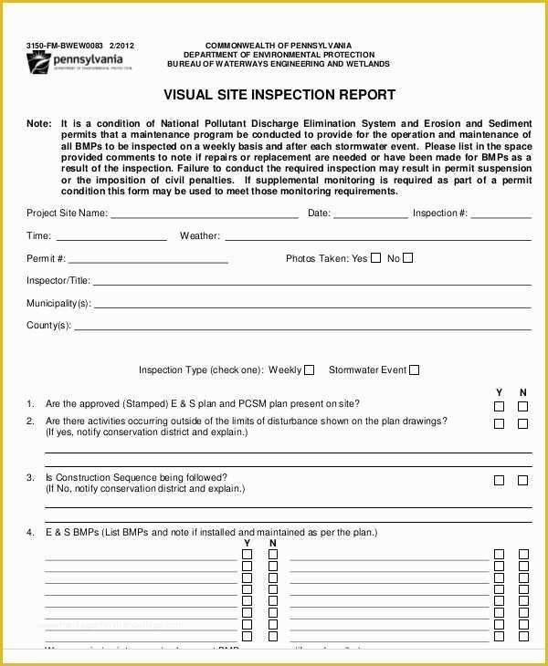 Free Home Inspection Report Template Word Of 10 Sample Inspection Report Templates Docs Word Pages