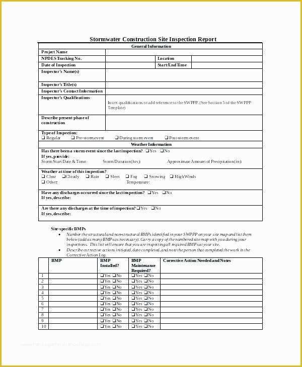 Free Home Inspection Report Template Word Of Construction Site Inspection Report Template Home