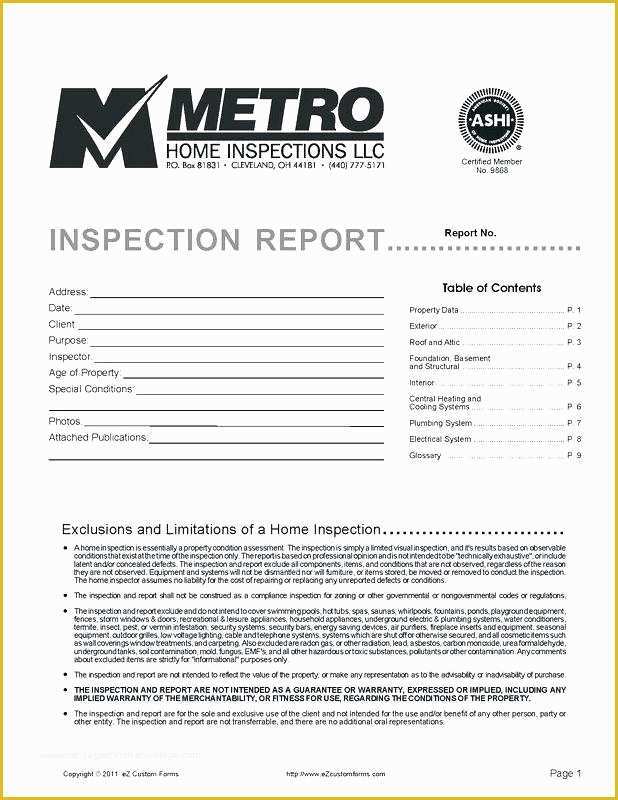 Free Home Inspection Report Template Word Of Home Inspection Report Template Home Inspection Report