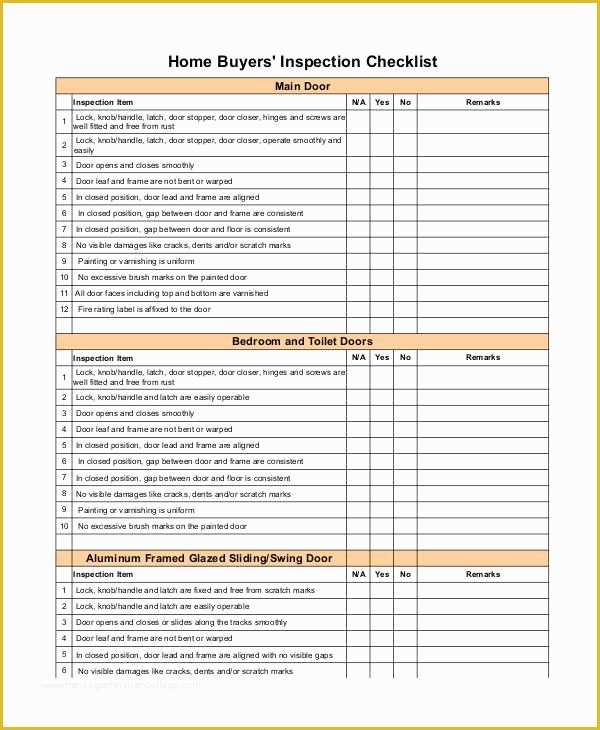 Free Home Inspection Report Template Word Of Image Result for Home Inspection Checklist Excel
