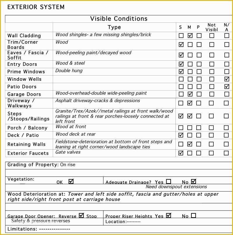 Free Home Inspection Report Template Word Of Sample Home Inspection Report Throughout Designs 10