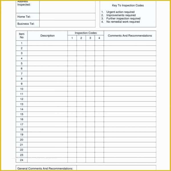 Free Home Inspection Report Template Word Of to Home Inspection Report Template House Free forms Word