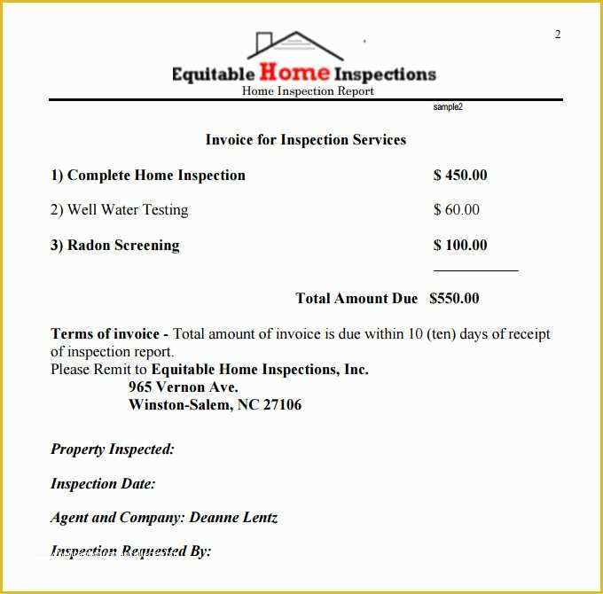 Free Home Inspection Template Of 9 Sample Home Inspection Report Templates