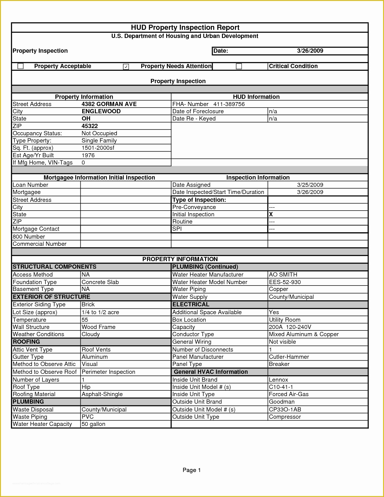 Free Home Inspection Template Of Report Template Home Inspection Report Home Inspection