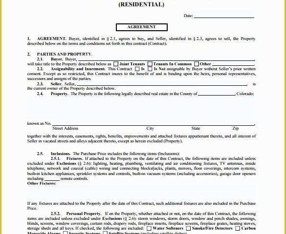 Free Home Sale Contract Template Of 13 Real Estate Contract Templates Word Pages Docs