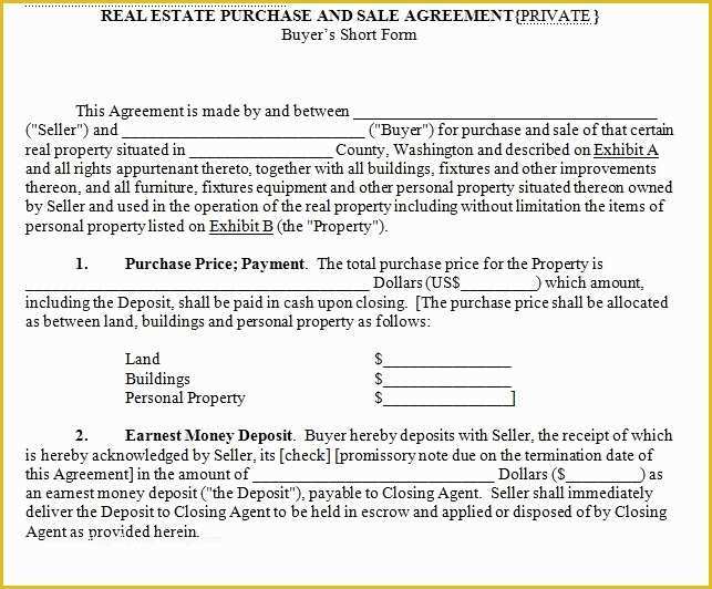 Free Home Sale Contract Template Of House for Sale Contract