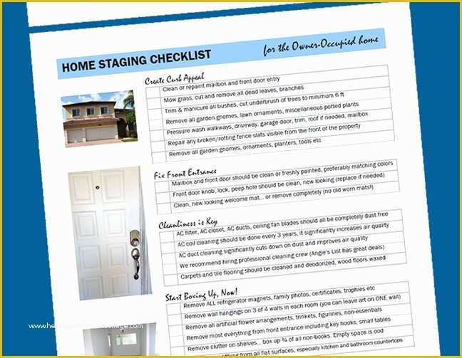 Free Home Staging Contract Template Of Home Staging Checklist