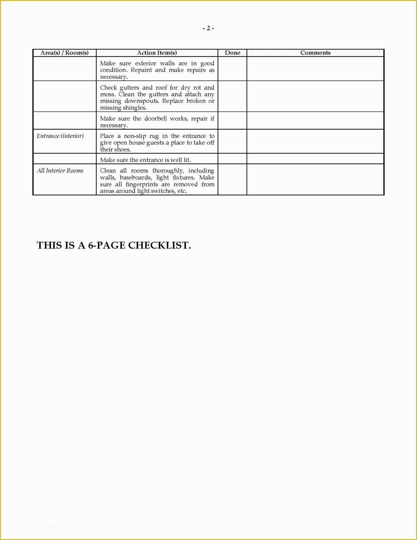 Free Home Staging Contract Template Of Home Staging Checklist Template