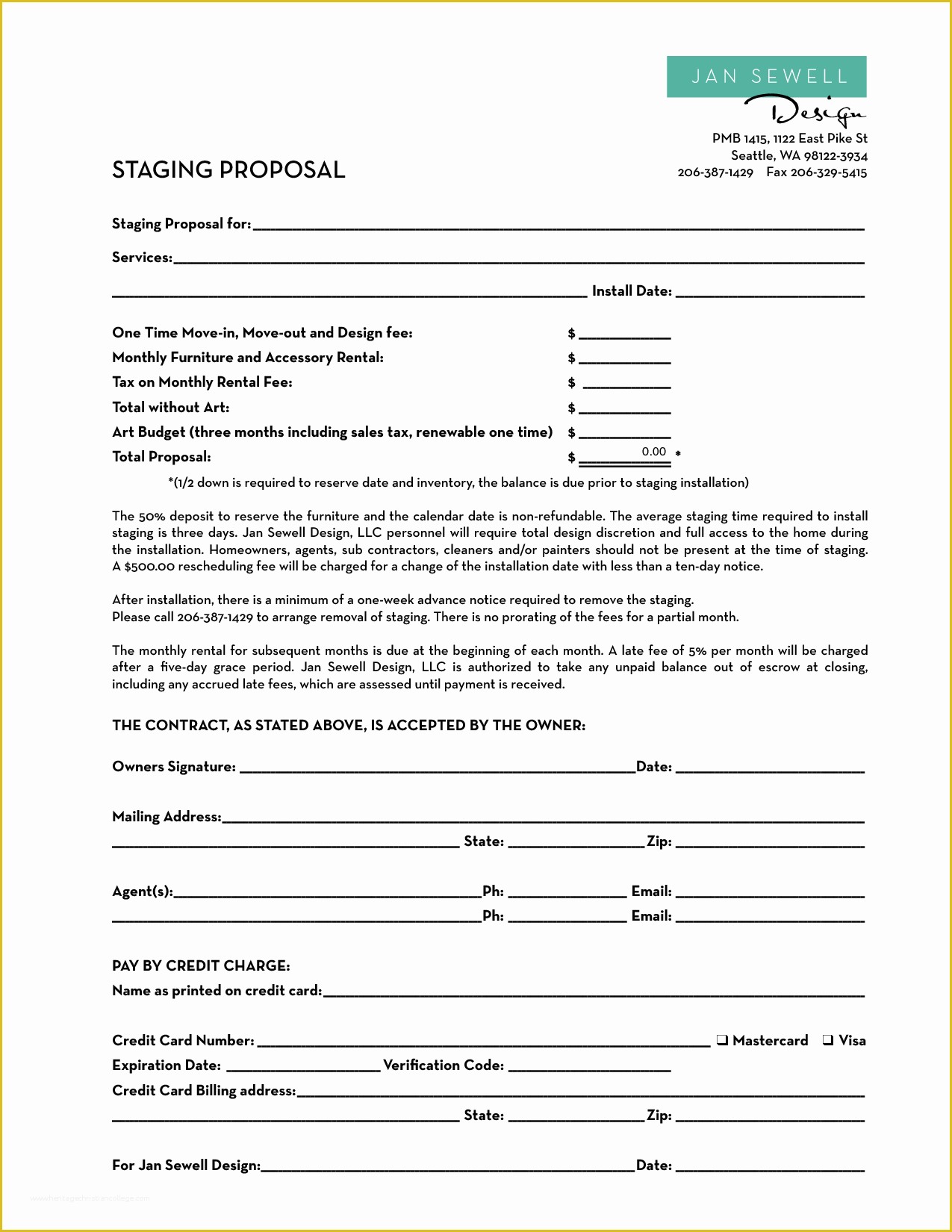 Free Home Staging Contract Template Of Home Staging Contract Template Bing