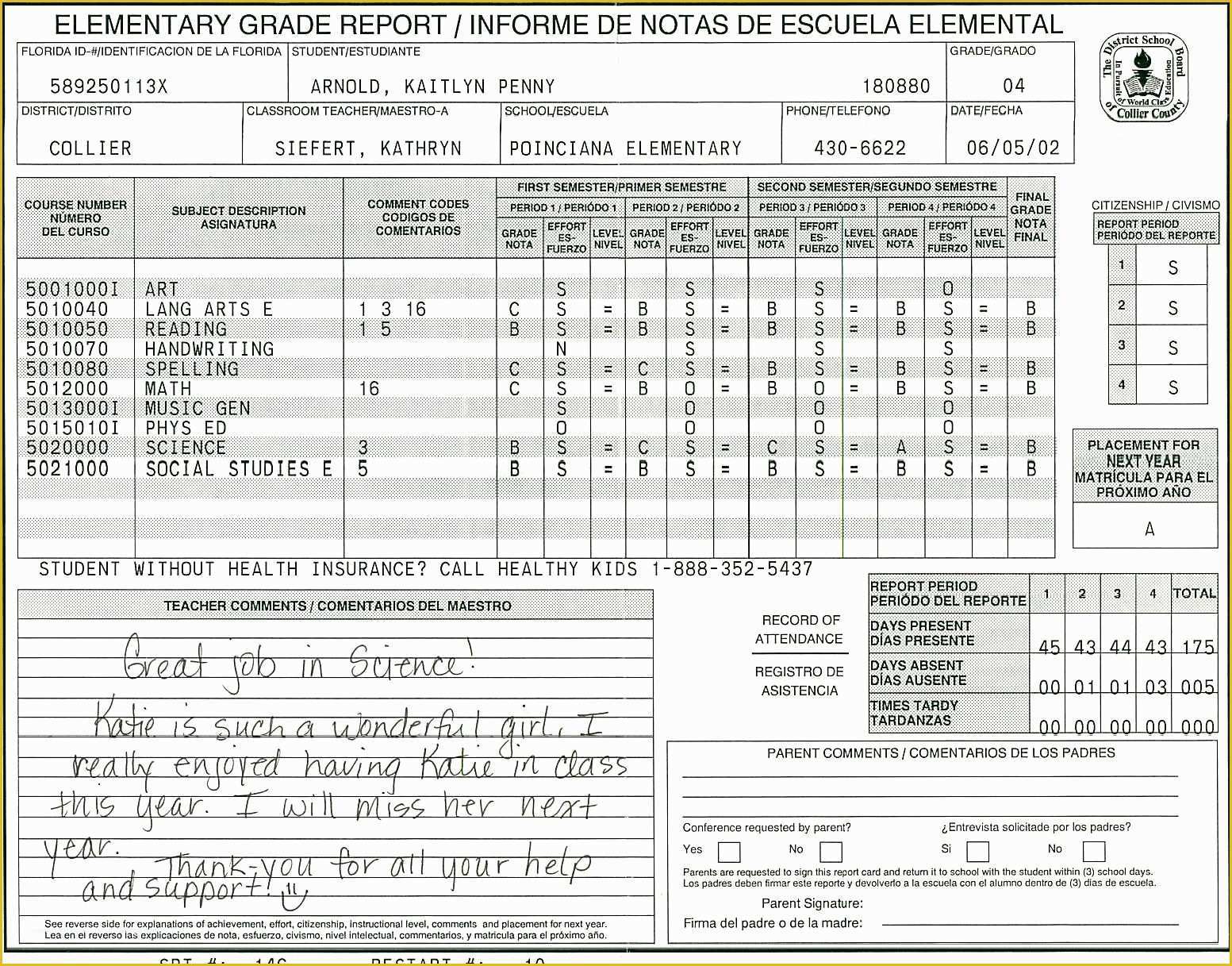 Free Homeschool Transcript Template Of Elementary School Report Card Template