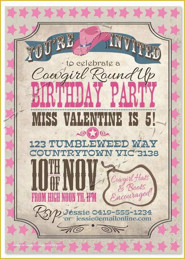 Free Horse Invitation Template Of Best 25 Cowgirl Birthday Invitations Ideas On Pinterest