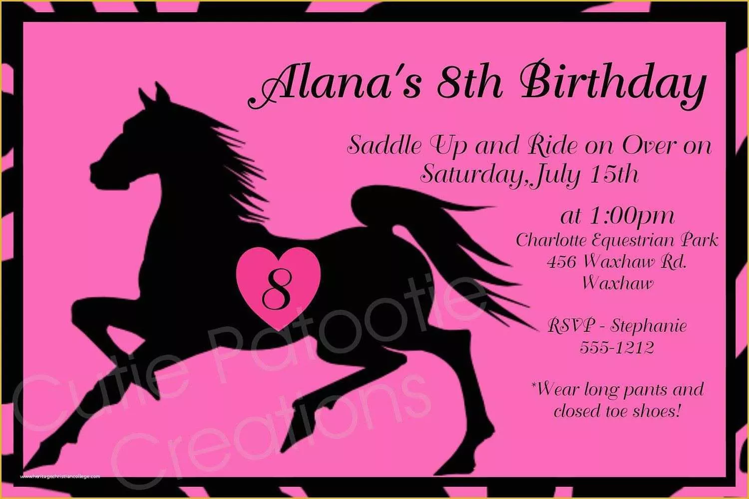 46 Free Horse Invitation Template