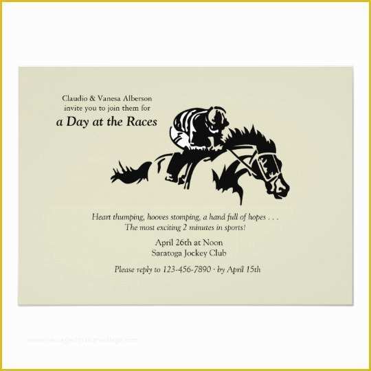 Free Horse Invitation Template Of Horse And Jockey Invitation Free Horse Invitation Template Of Horse And Jockey Invitation