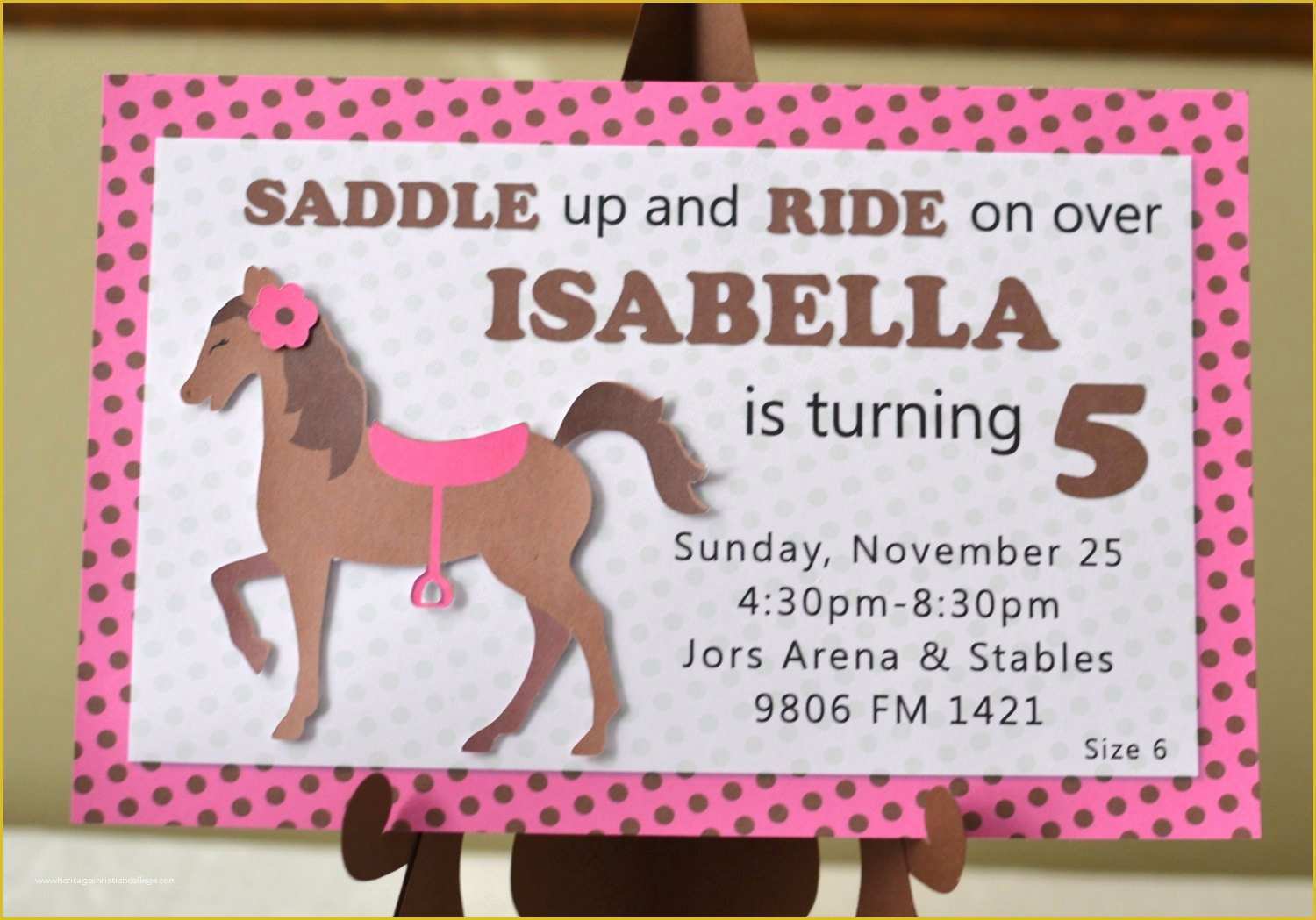 Free Horse Invitation Template Of Horse Birthday Invitations