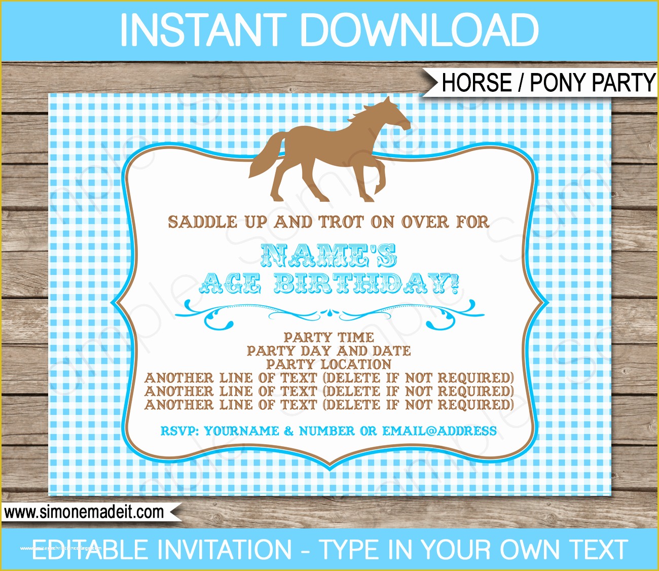 Free Horse Invitation Template Of Horse Birthday Party Invitations Free Horse Invitation Template Of Horse Birthday Party Invitations