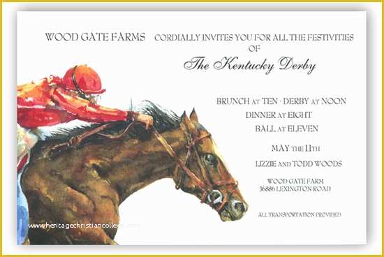 Free Horse Invitation Template Of Horse Power Invitation