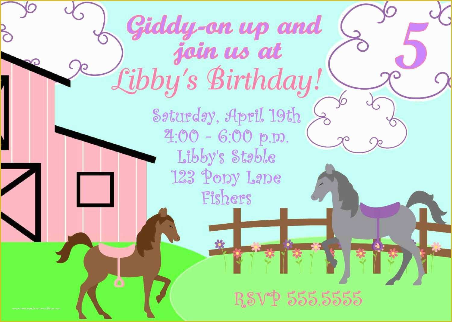 Free Horse Invitation Template Of Pferde Einladungskarten Zum Free Horse Invitation Template Of Pferde Einladungskarten Zum