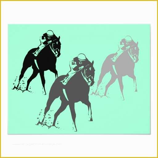 Free Horse Invitation Template Of Racing Horses Race Kentucky Derby Party Invitation