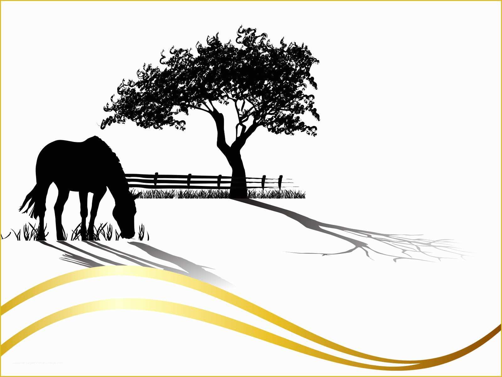 Free Horse Templates Of Horse Grazing Backgrounds