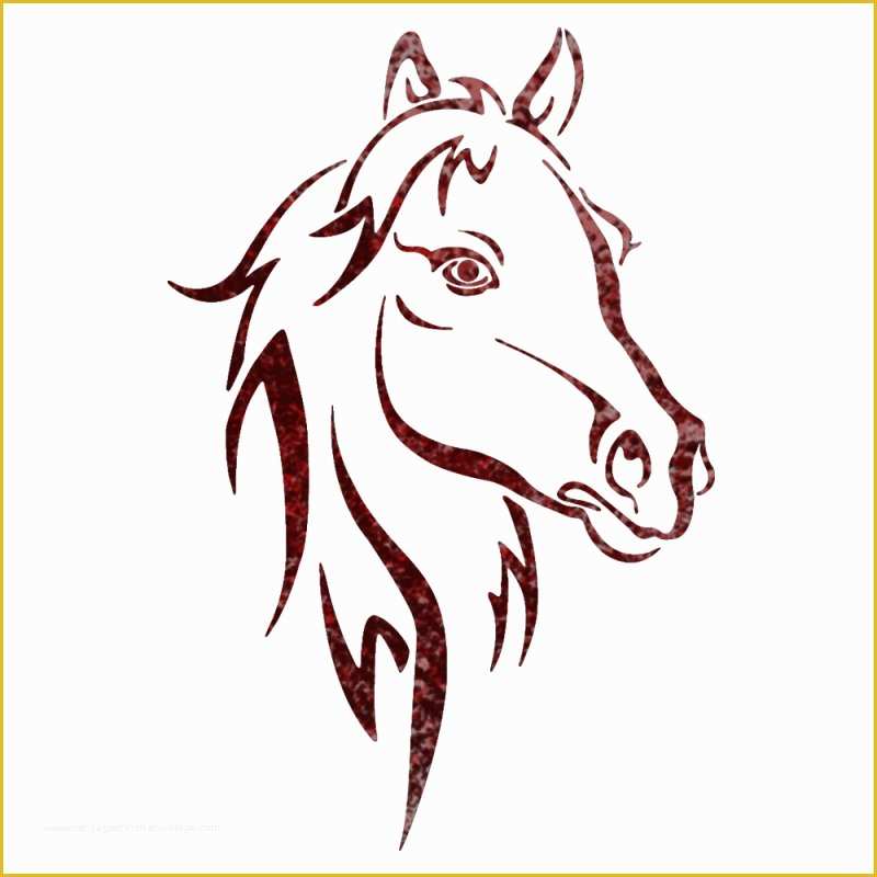 Free Horse Templates Of Horse Head Animal Wall Stencils for Wall Art Decor