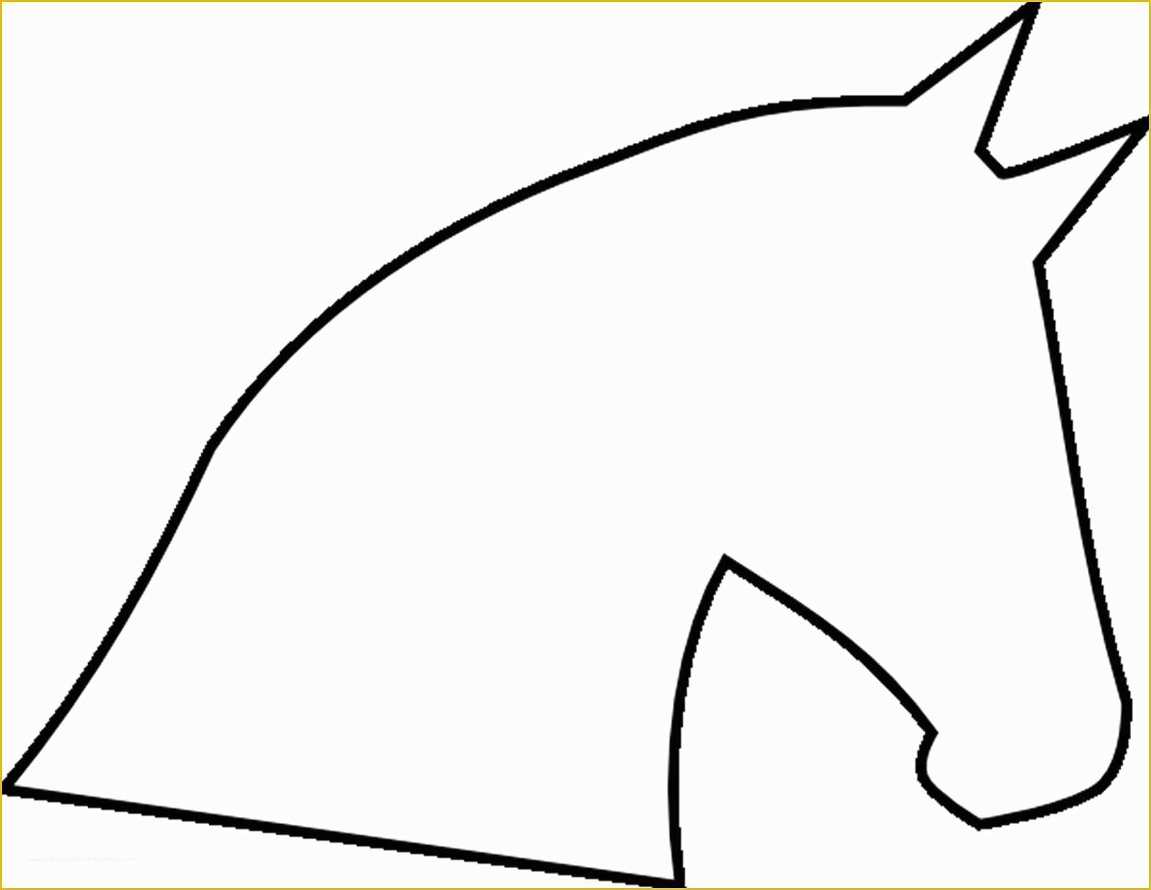 Free Horse Templates Of Horse Head Outline