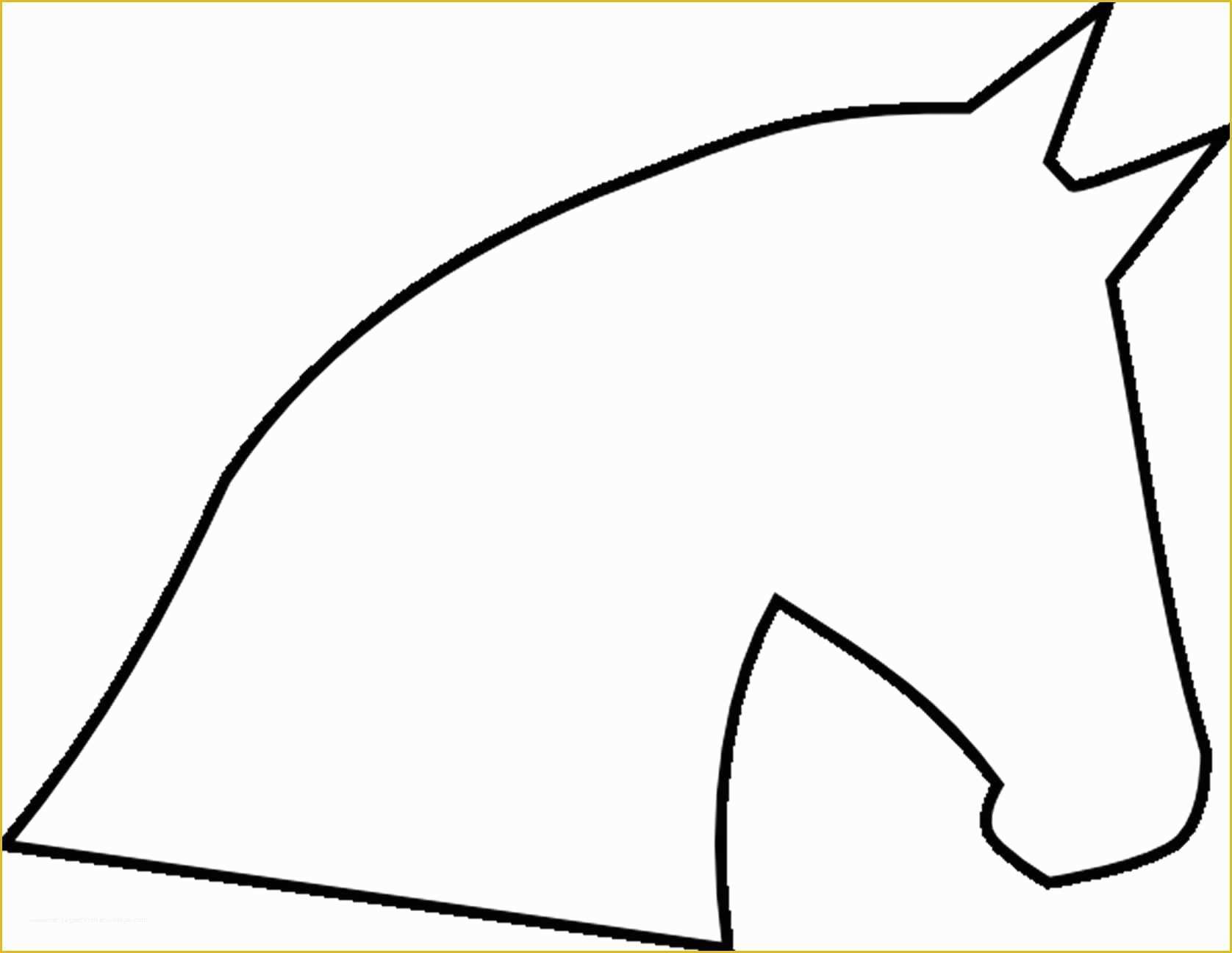 Horse Template Printable