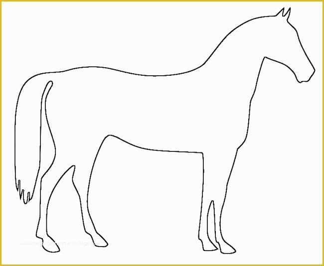 Free Horse Templates Of Horse Template Animal Templates