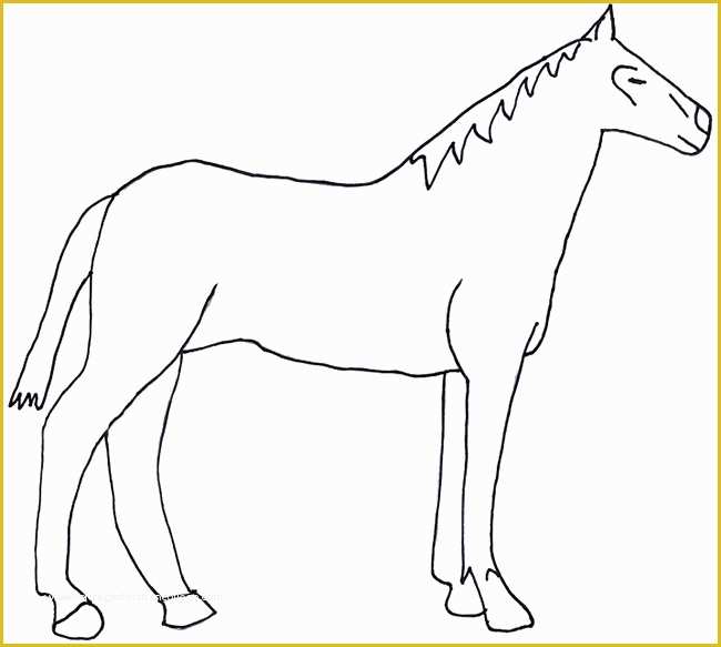 Free Horse Templates Of Horse Template Animal Templates