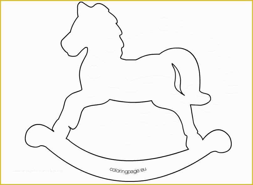 Free Horse Templates Of Printable Rocking Horse Template