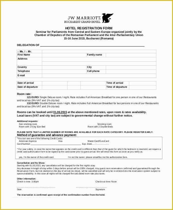 Free Hotel Registration form Template Of Free Vendor Registration form Template by 123contactform