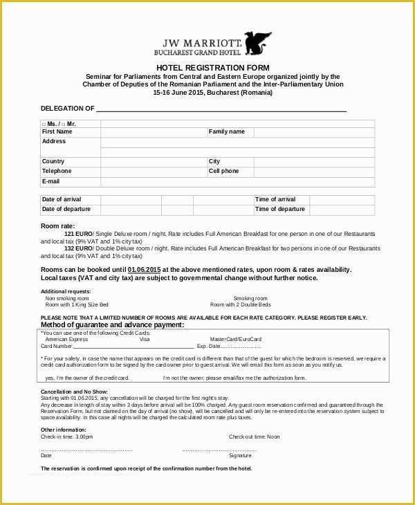 Free Hotel Registration form Template Of Free Vendor Registration form Template by 123contactform