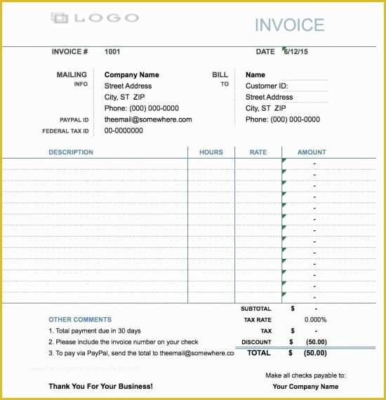 Free Hourly Invoice Template Of Free Hourly Invoice Template Excel Pdf Word Doc Simple