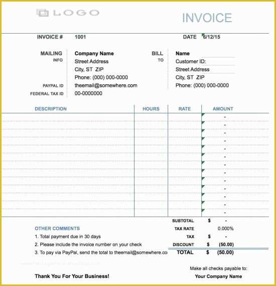 Free Hourly Invoice Template Of Free Hourly Invoice Template Excel Pdf Word Doc Simple