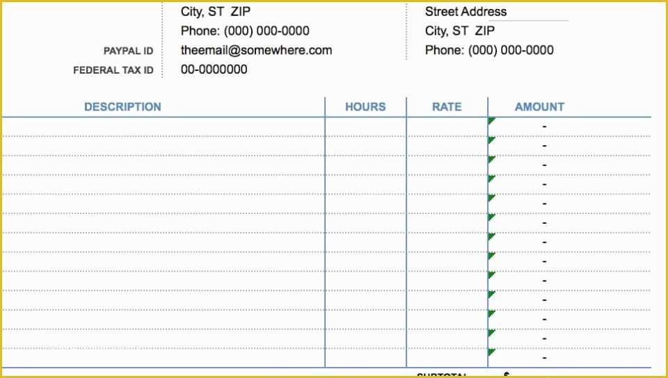 Free Hourly Invoice Template Of Hourly Billing Template Resume Templates Invoice Excel