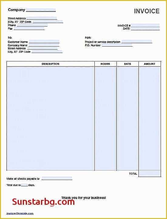 Free Hourly Invoice Template Of Hourly Invoice Template Excel 50 Elegant Electrician